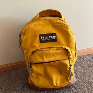 trans by jansport mustard backpack